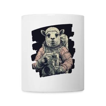 Lama Astronaut - Tasse - Weiß - Vorne