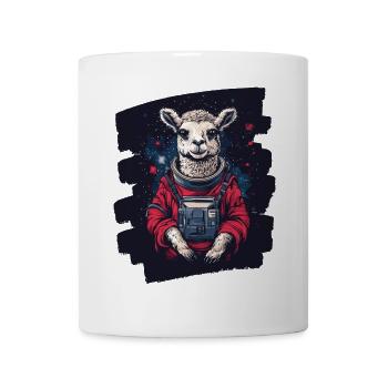 Lama Astronaut - Tasse - Weiß - Vorne