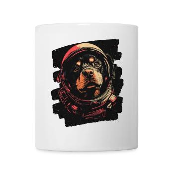 Rottweiler Astronaut - Tasse - Weiß - Vorne