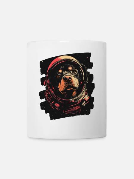Rottweiler Astronaut - Tasse - Weiß