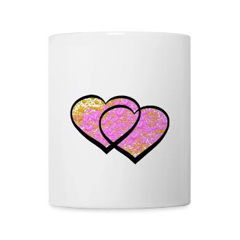 Coeur Coeurs Saint-Valentin Amour - Mug blanc - blanc - Devant