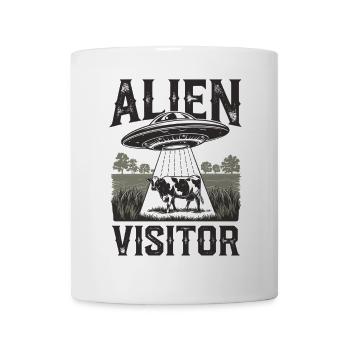 Alien Visitor Shirt - Tasse - Weiß - Vorne