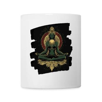 Yoga Namaste Meditation - Tasse - Weiß - Vorne
