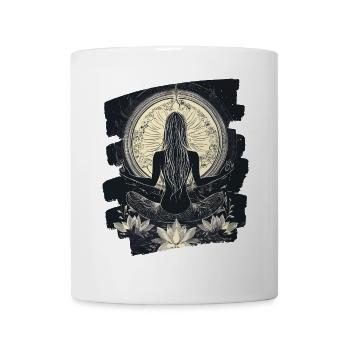 Yoga Namaste Meditation - Tasse - Weiß - Vorne