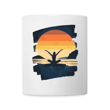 Yoga Namaste Meditation - Tasse - Weiß - Vorne