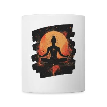 Yoga Namaste Meditation - Tasse - Weiß - Vorne