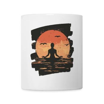Yoga Namaste Meditation - Tasse - Weiß - Vorne