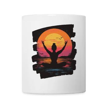 Yoga Namaste Meditation - Tasse - Weiß - Vorne