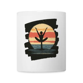 Yoga Namaste Meditation - Tasse - Weiß - Vorne