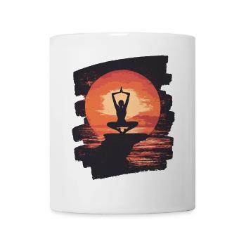 Yoga Namaste Meditation - Tasse - Weiß - Vorne