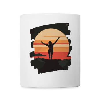 Yoga Namaste Meditation - Tasse - Weiß - Vorne