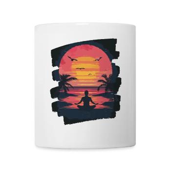 Yoga Namaste Meditation - Tasse - Weiß - Vorne