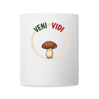 Outfit für Pilzsammler mit Bergen Steinpilz Pilz - Tasse - Weiß - Vorne