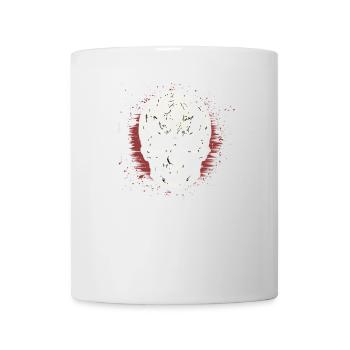 Colorful skull with sunglasses skull with sunglasses - Mug - white - Front