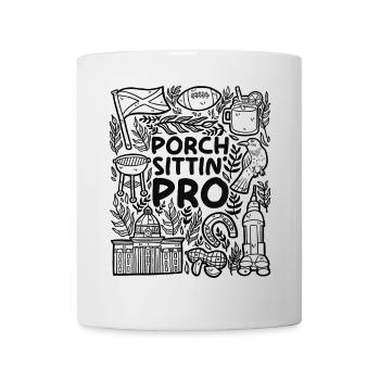 Porch Sittin' Pro – Détente du Sud - Mug blanc - blanc - Devant