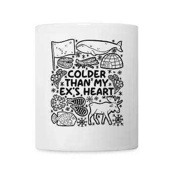 Plus froid que le cœur de mon ex - Mug blanc - blanc - Devant