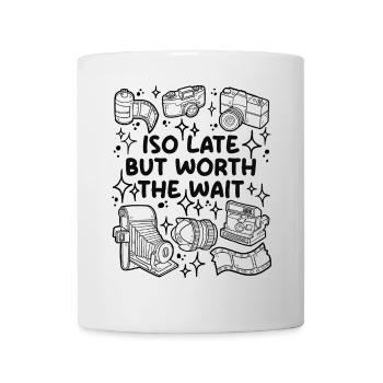 ISO Late But Worth the Wait – Analogfotografie - Tasse - Weiß - Vorne