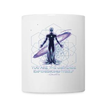 Galaktisches Selbst | Alan Watts Kosmisches Zitat - Tasse - Weiß - Vorne