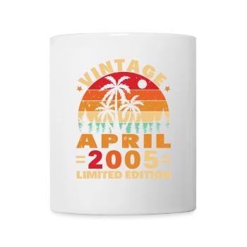 Avril 2005 Vintage Anniversaire 2005 Cadeau - Mug blanc - blanc - Devant