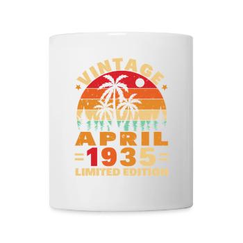 Avril 1935 Vintage Anniversaire 1935 Cadeau - Mug blanc - blanc - Devant