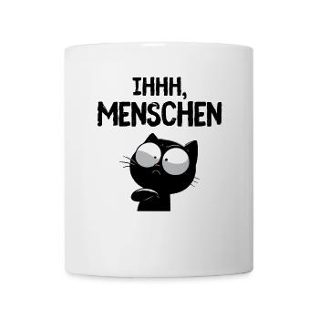 Ihhh, Menschen! Misanthropie zum Anziehen - Tasse - Weiß - Vorne