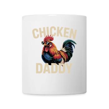 Poulet Papa Poulets Fête des Pères Volaille Fermier Coq - Mug blanc - blanc - Devant