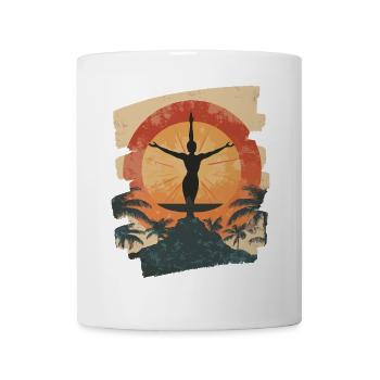 Yoga Namaste Meditation - Tasse - Weiß - Vorne