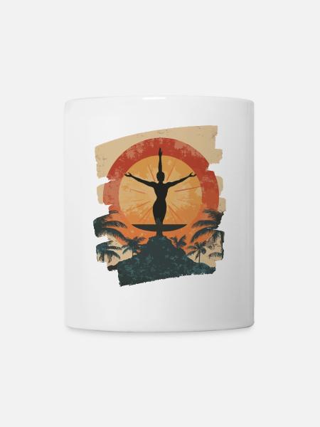 Yoga Namaste Meditation - Tasse - Weiß