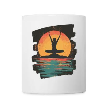 Yoga Namaste Meditation - Tasse - Weiß - Vorne