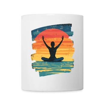 Yoga Namaste Meditation - Tasse - Weiß - Vorne
