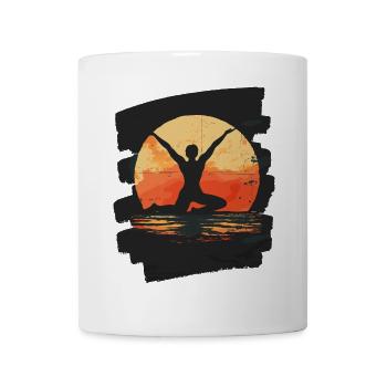 Yoga Namaste Meditation - Tasse - Weiß - Vorne