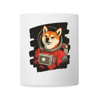 Shiba Inu Astronaut - Tasse - Weiß - Vorne