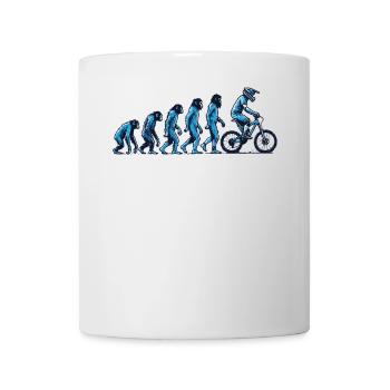 Evolution from ape to cyclist - Mug - white - Front