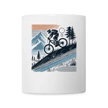 Mountain Bike Adventure Bicycle Nature Tour - Mug - white - Front
