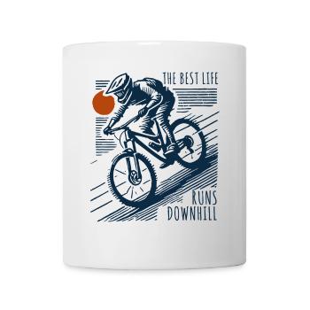 Aventure à vélo Rétro Descente - Mug blanc - blanc - Devant