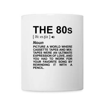 80er Jahre Definition - Tasse - Weiß - Vorne
