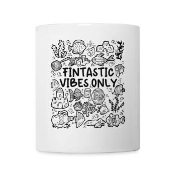 Fintastic Vibes Only – Aquarium - Tasse - Weiß - Vorne