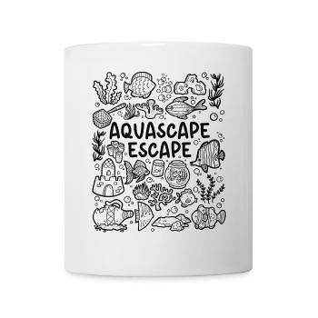 Aquascape Escape – Aquarium - Tasse - Weiß - Vorne