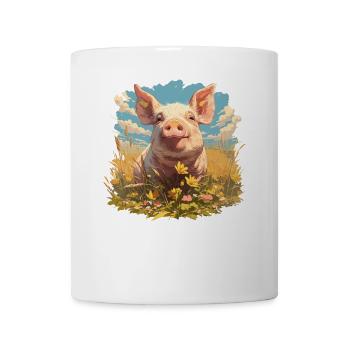 Schweine Schwein - Tasse - Weiß - Vorne