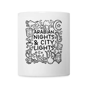 Mille et Une Nuits, Lumières de la Ville – Flair Oriental - Mug blanc - blanc - Devant