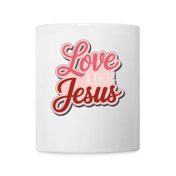 L’amour comme Jésus - Design chrétien Foi Dieu - Mug blanc - blanc - Devant