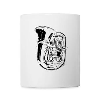 Dessin de tuba - Mug blanc - blanc - Devant