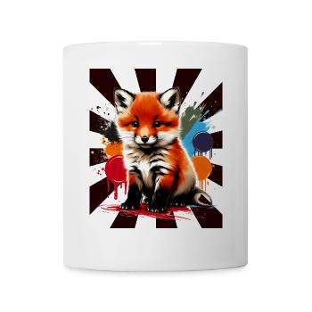 Fuchs Füchse Kinder Kind - Tasse - Weiß - Vorne