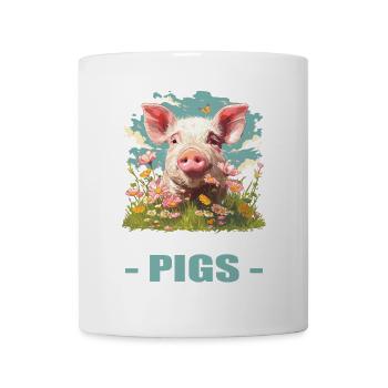 Cochon Cochon - Mug blanc - blanc - Devant