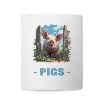 Cochon Cochon - Mug blanc - blanc - Devant