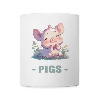 Cochon Cochon - Mug blanc - blanc - Devant