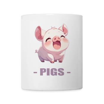 Cochon Cochon - Mug blanc - blanc - Devant
