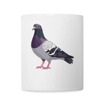 Tauben Taube - Tasse - Weiß - Vorne