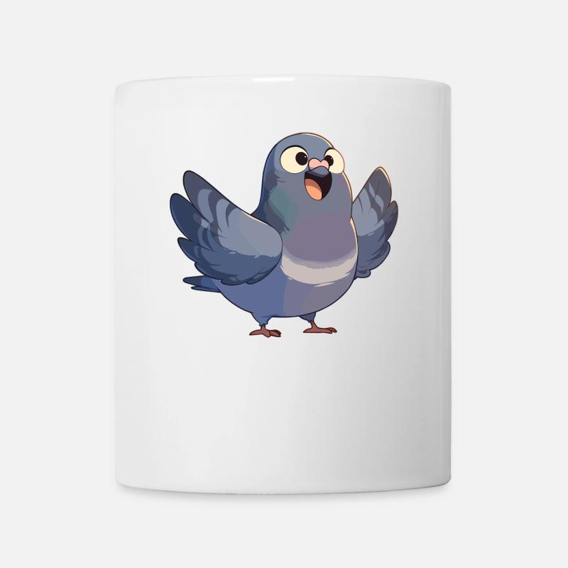 Tauben Taube - Tasse - Weiß