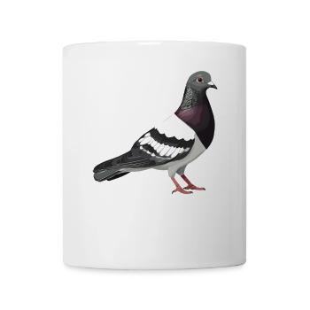 Tauben Taube - Tasse - Weiß - Vorne